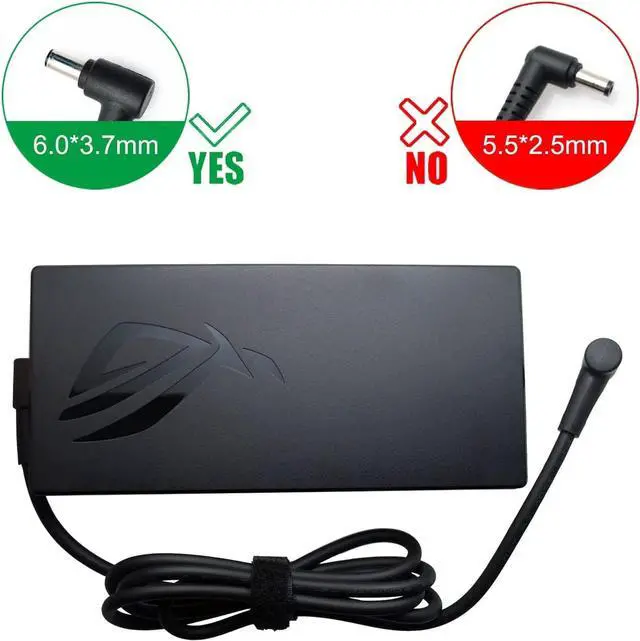 Alt view image 6 of 7 - 180W Fit for Asus ROG Zephyrus G14 G15 GA502 GA401 Asus TUF Gaming A15-FA506 A17-FA706 ASUS zenbook pro14 20V 9A AC Adapter 6.0x3.7mm ADP-180TB H ASUS 180W Charger