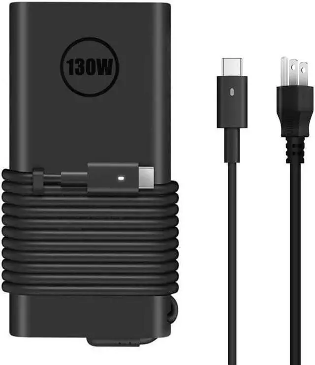 Alt view image 3 of 4 - Replacement Dell 130W Laptop Charger USB C for Dell XPS 15 17 9500 9510 9520 9575 9700 9710 9720 Precision 3550 3560 5550 5560 5570 3570 5470 5750 5760 Precision 5530 2in1 Type C AC Adapter