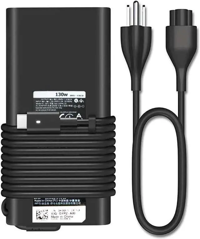 Alt view image 2 of 4 - Replacement Dell 130W Laptop Charger USB C for Dell XPS 15 17 9500 9510 9520 9575 9700 9710 9720 Precision 3550 3560 5550 5560 5570 3570 5470 5750 5760 Precision 5530 2in1 Type C AC Adapter