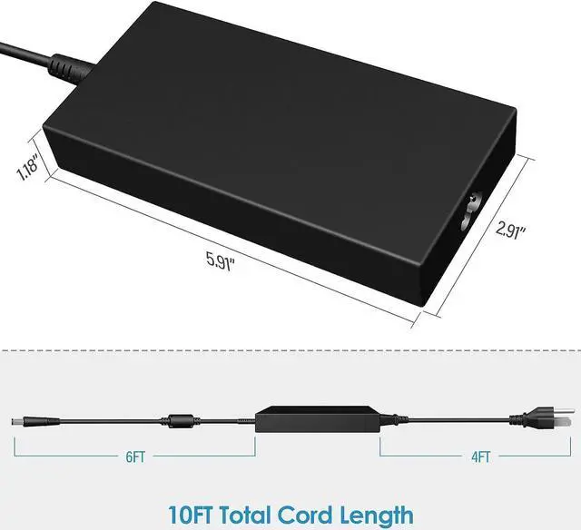 Alt view image 2 of 6 - New 180W AC Charger Fit for Dell G7 G5 Precision 7710 7720 7730 7740 7750 7760 7770 7670 7780 7560 7550 7540 7530 7520 7510 7680 7660 Laptop Power Adapter Supply