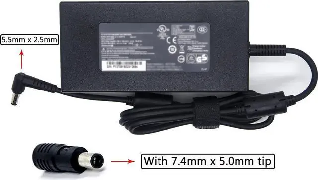 Alt view image 4 of 7 - 230W 19.5V 11.8A AC Charger, Fit for Chicony A17-230P1A A230A012L A12-230P1A GS75 STEALTH-248 P65 GS65 MSI 957-17G11P-101 GT72 GE75 GL65 GS75 GS65 230 Watts Laptop AC Adapter