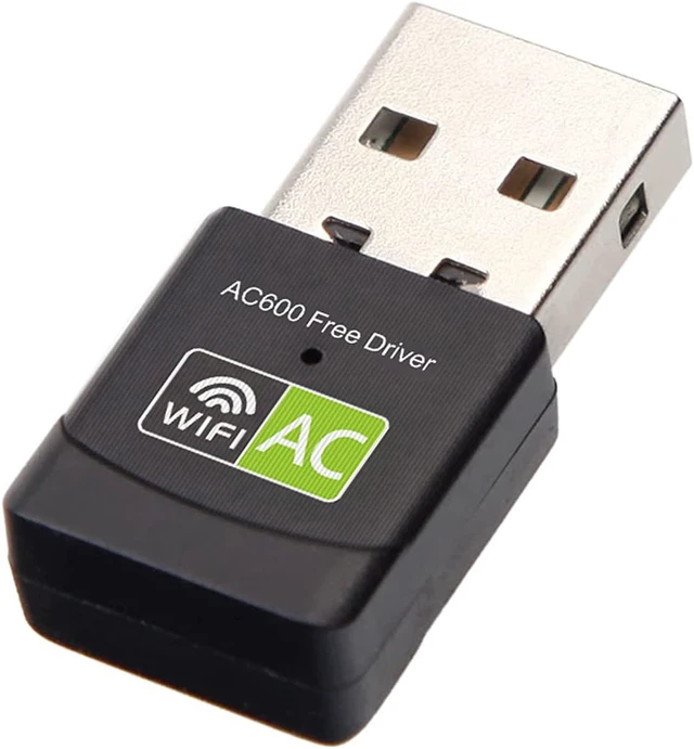 Main image of Free Driver USB WiFi Adapter for PC, AC600M USB WiFi Dongle 802.11ac Wireless Network Adapter with Dual Band 2.4GHz/5Ghz for Desktop Laptop Support Windows 10/8/7/XP
