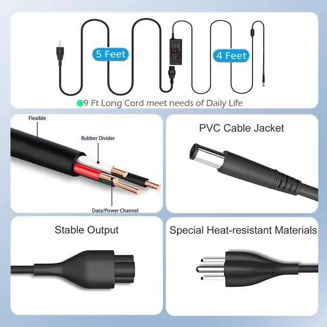 Alt view image 5 of 7 - 90W 19V 4.74A AC Adapter Charger Power Supply for HP Pavilion All-in-One Desktop PC 20-B010 20-B013W 20-B014 21-h010 21-2024 22-3010 22-3020 22-3030 22-3110 23-g010 24-G014 24-F0047C