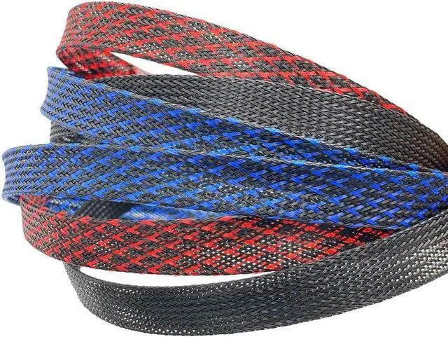 Alt view image 6 of 7 - Expandable Braided Sleeving 300Ft-1/2 inch Wire Loom, Aibole Braided Cable Sleeve Wire Wrap,Black