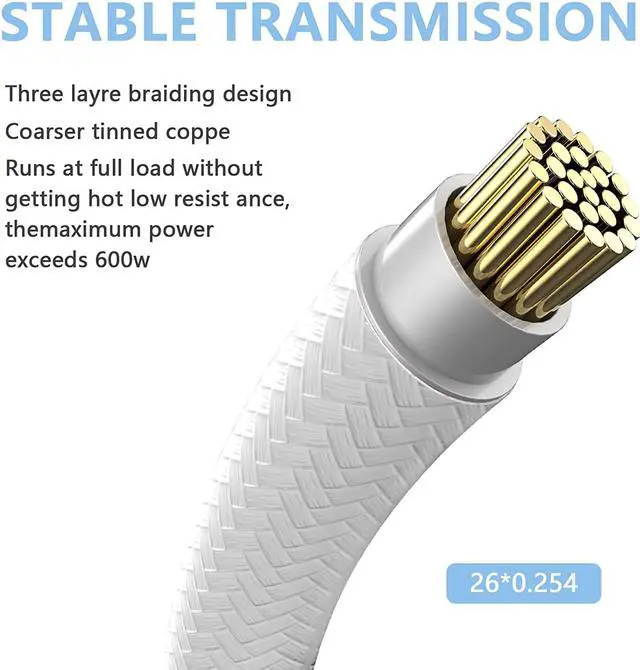 Alt view image 3 of 7 - SYBECHATF RTX 4090 4080 4070TI 16Pin(12+4) to 4x8Pin PCI-E 5.0 Sleeved Extension Cable,12Pin to 4x8Pin Compatible 4090 4080 4070TI Series and RTX3090ti,14inch with Cable Combs (16AWG/White)