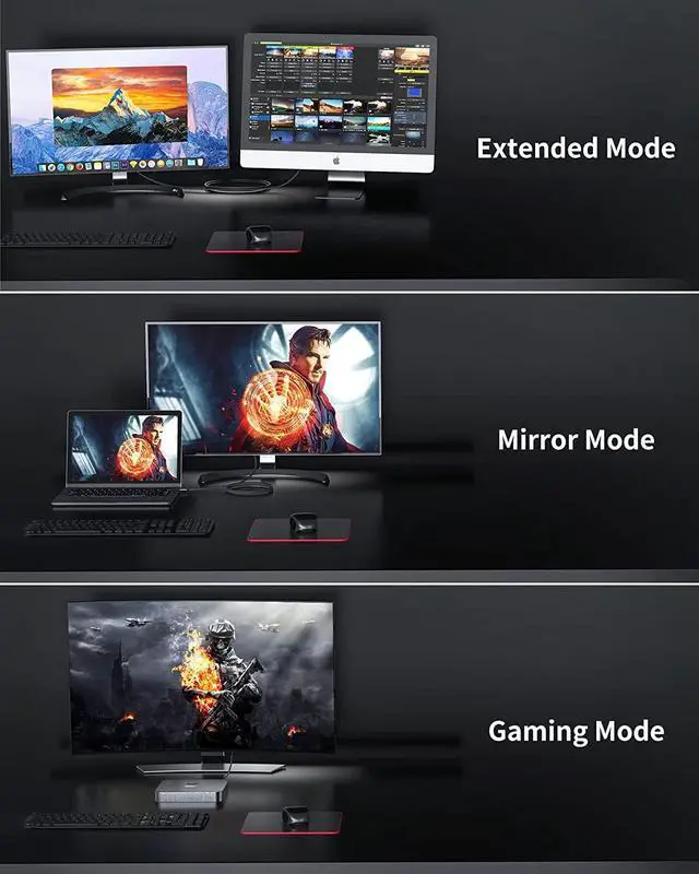 Alt view image 6 of 7 - Silkland USB C to DisplayPort 1.4 Cable Thunderbolt 4/3 to DisplayPort 6.6FT [8K@60Hz, 4K@144Hz, 2K@240Hz] C to DP, 32.4Gbps Compatible for MacBook Pro M1/M2/M3, Mac Mini, Odyssey G8/G9, LG Ultrawide