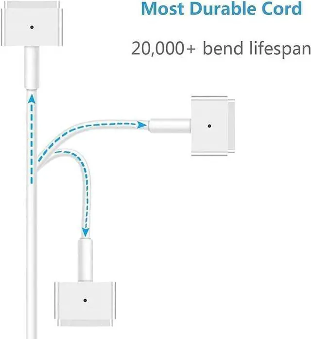 Alt view image 3 of 7 - Mac Book Pro Charger, AC 85w Magnetic T-Tip Power Adapter Charger Compatible with MacBook Pro 17/15/13 Inch (Retina, 2012-2015)