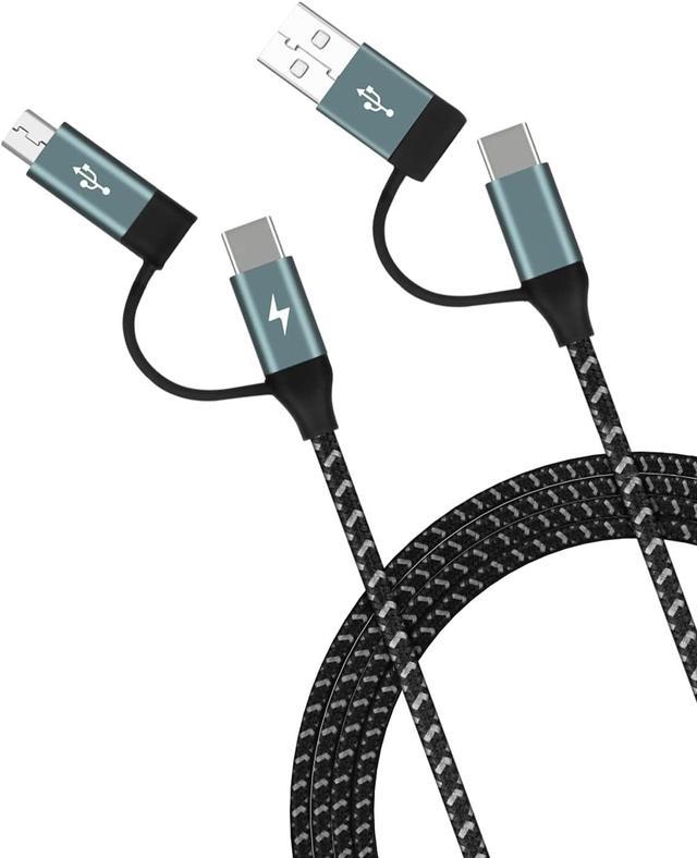MOMAX Multi USB C Fast Charging Cable, 4 in 1 USB C/USB A to USB