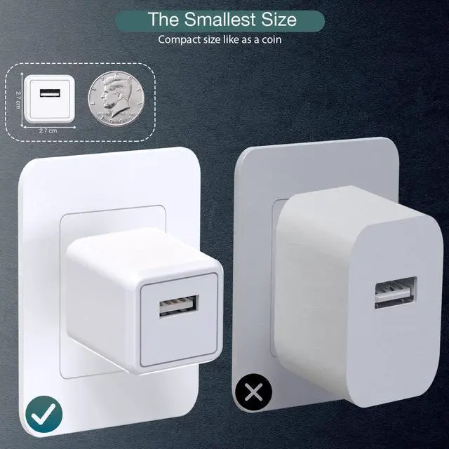 Alt view image 6 of 7 - iPhone Charger Cube iPhone Charger Travel 2Pack 6FT Lightning Cable Cord Quick Fast Charging Cord USB Wall Chargers Travel Plug Adapter for iPhone14/13/12/11/10/X/8 Plus/XR/XS Max/7/SE/iPad Airpods
