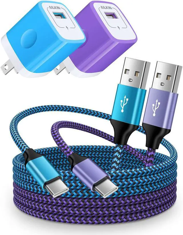 Main image of Android Charger, USB C Fast Charging for Google Pixel 9 8 7 Pro 7 6 6a 6Pro 5 5a 4 XL, Samsung Galaxy s24 S23 S22 Ultra S21+ iPhone 16 15 Pro Max, Kindle USBC Power Adapter Block +USBC Cable 3 Ft