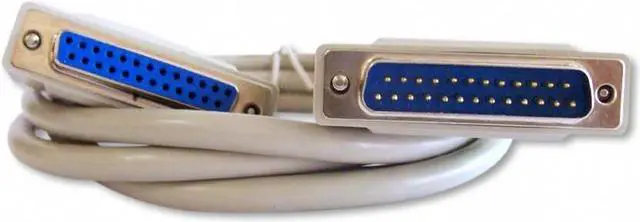 Main image of 6 Foot DB25 25 Pin Serial Port Cable Male/Female RS232