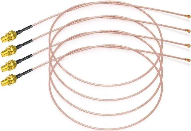 Alt view image 4 of 7 - Bingfu Dual Band WiFi 2.4GHz 5GHz 5.8GHz 8dBi RP-SMA Male Antenna 20cm 8 inch RG178 U.FL IPX IPEX to RP-SMA Female Cable 4-Pack for WiFi Router Wireless Mini PCI Express PCIE Network Card Adapter