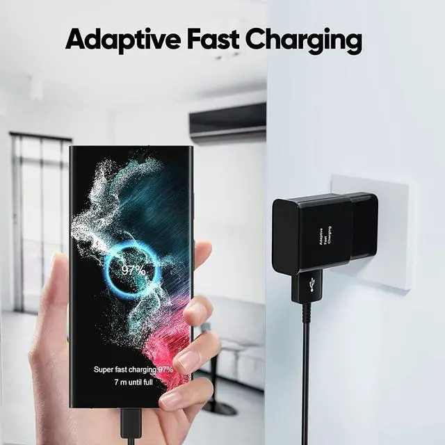 Alt view image 3 of 7 - Android Phone Charger  Charger Fast Charging Cord with 6.6ft Type C Cable for  Galaxy S24/S24Ultra/S23/S23 Ultra/S22/S21/S20/S20+/S10/S10+/S10e/S9/S9+/S8/S8Plus/Note 8/9/10/20