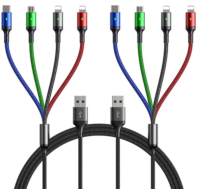 10 Pack 10ft Micro USB Sync & Charge Cables – For Android, LG, HTC, PS4, Xbox One