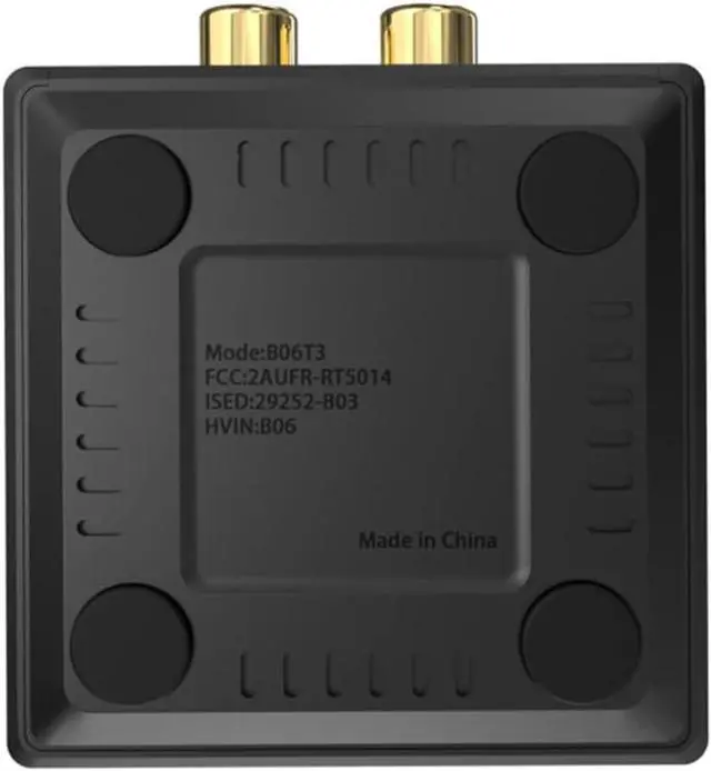 Alt view image 7 of 7 - B06T3 Bluetooth 5.3 Receiver 100ft RCA Bluetooth Audio Adapter for 3.5mm Jack AUX HiFi Home Stereo/Speaker from Smartphone/Tablet/Laptop Dual Link for Two Speakers SBC AAC Audio