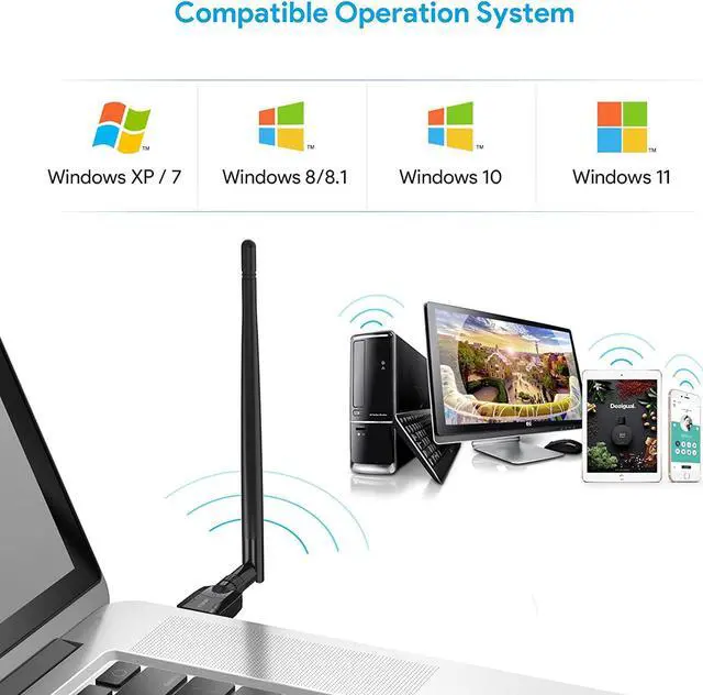 Alt view image 5 of 7 - Long Range (492Fts) Receiver & Transmitter USB Bluetooth 5.1 Adapter for PC, USB Bluetooth EDR Dongle for Bluetooth Headphone Keyboard Mouse Speaker Printer, Work for Windows 11/10/ XP/ 8/8.1/7