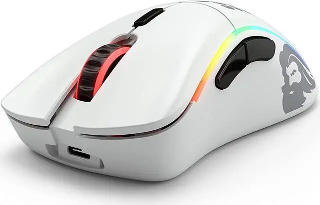 Alt view image 5 of 6 - Glorious Model D Wireless Gaming Mouse - 69g Superlight, Lag Free 2.4Ghz Wireless, Up to 71 Hour Battery, RGB, BAMF Sensor, Ergonomic, 6 Buttons - Matte White
