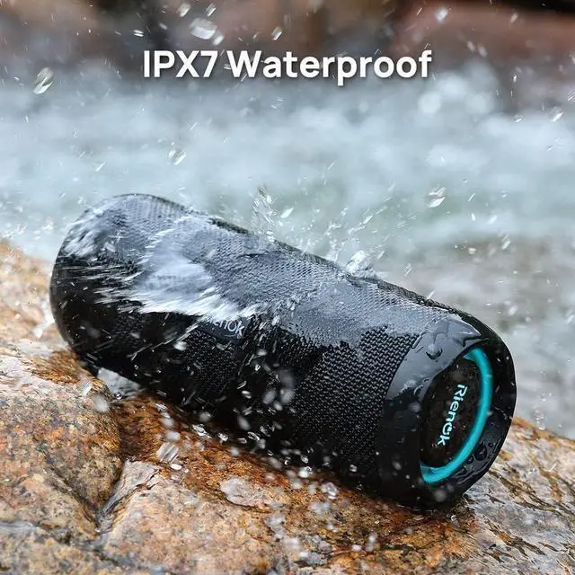 Alt view image 6 of 7 - RIENOK Portable Bluetooth Speaker 30W Dual Pairing True Wireless Stereo HD Sound IPX7 Waterproof Outdoor Sport Shower Wireless Speaker Bluetooth 5.3 for Home Party