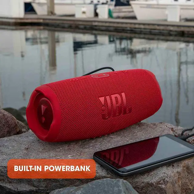 Alt view image 5 of 6 - JBL CHARGE 5 - Portable Bluetooth Speaker with IP67 Waterproof and USB Charge out - Black