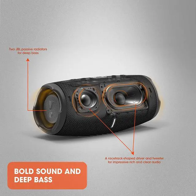 Alt view image 3 of 6 - JBL CHARGE 5 - Portable Bluetooth Speaker with IP67 Waterproof and USB Charge out - Black
