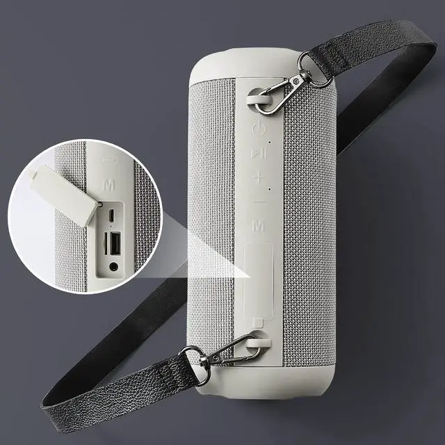 Alt view image 2 of 7 - Bluetooth Speakers, 30W Portable Speaker Loud Stereo Sound, Rich Bass IP67 Waterproof, 30+ Hour Playtime, Built-in Mic, Wireless Speaker with TF, AUX, FM for Shower, Pool, Party, Travel, Outdoors