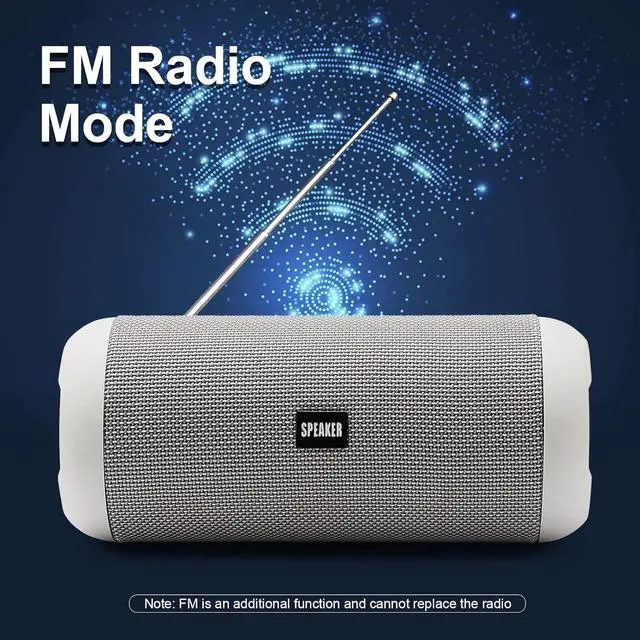 Alt view image 5 of 7 - Bluetooth Speakers, 30W Portable Speaker Loud Stereo Sound, Rich Bass IP67 Waterproof, 30+ Hour Playtime, Built-in Mic, Wireless Speaker with TF, AUX, FM for Shower, Pool, Party, Travel, Outdoors