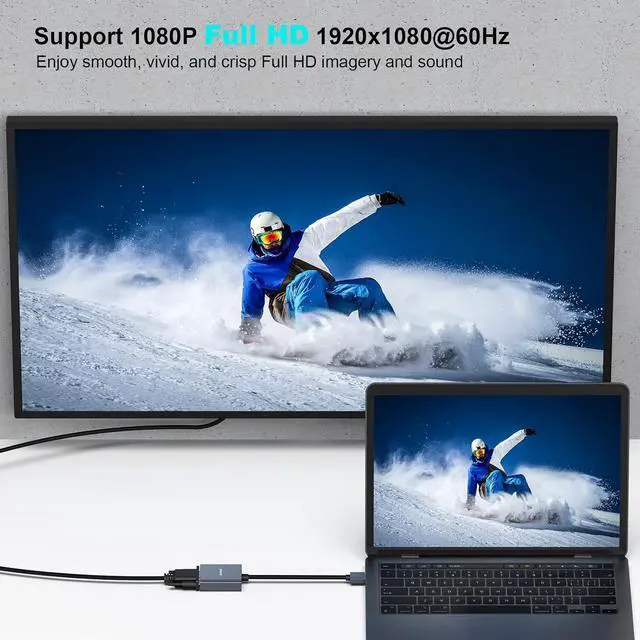 Alt view image 5 of 7 - USB 3.0 to VGA Adapter USB 3.0 to VGA Male to Female Adapter for Windows 11 Windows 10 Windows 8.1 Windows 8 Windows 7(Not for Mac)