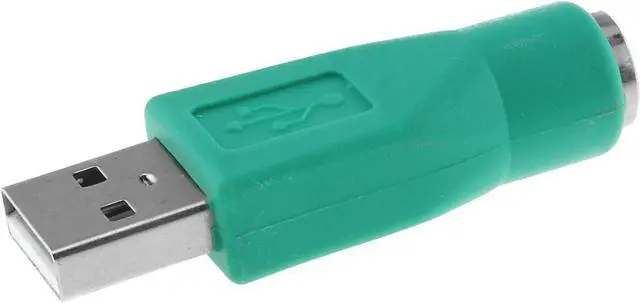 Alt view image 2 of 4 - USB to PS2 Adapter 2PCS Green PS/2 Female to USB Male Converter Adapter for Mouse and Keyboard