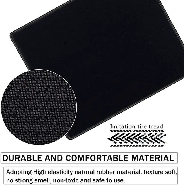 Alt view image 5 of 7 - 10 Pack 2mm Mouse Pad with Stitched Edges Non-Slip Rubber Base Premium-Textured and Waterproof Mousepads Bulk Mouse Pad for Computers Laptop Office & Home 8.66 x 7.1 inch