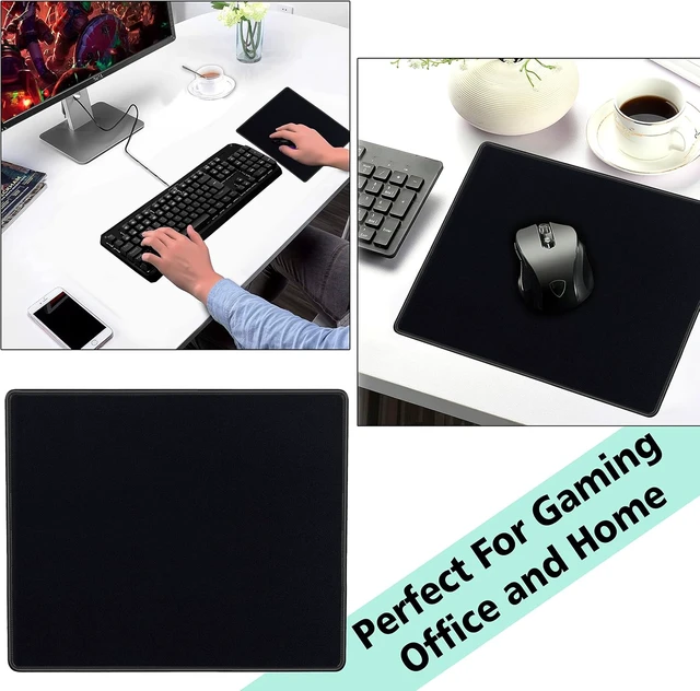 Alt view image 7 of 7 - 10-Pack Mouse Pads Bulk Stitched Edges Non-Slip Base