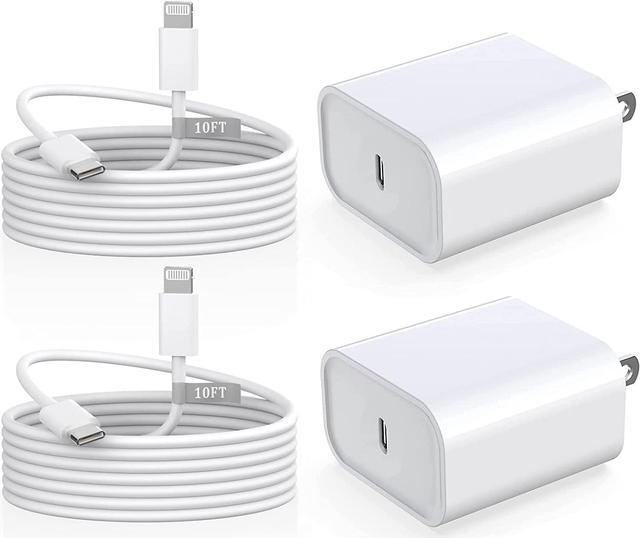 2 Pack USB-C PD Fast Charger Cable 20W Power Adapter For iPhone 14 13 12  Pro 11