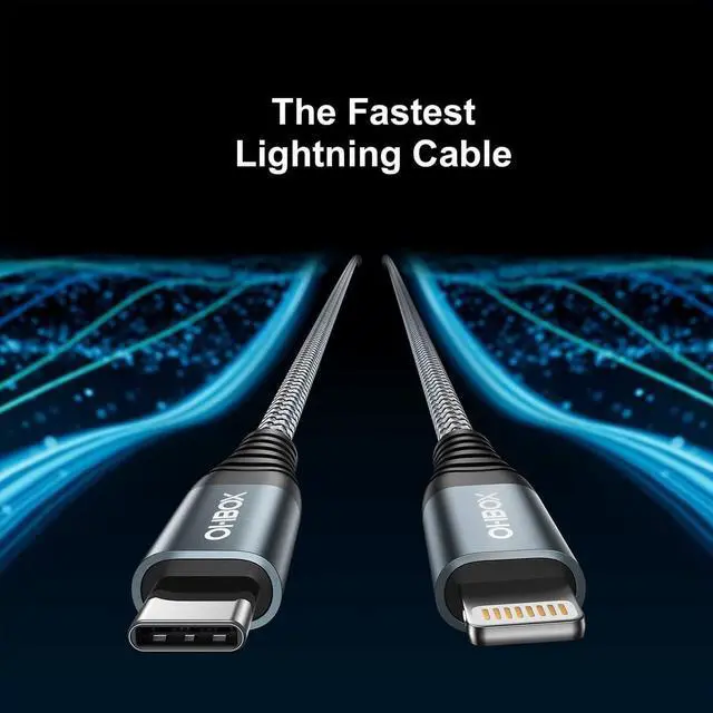 Alt view image 4 of 7 - USB C to Lightning Cable 6FT 2Pack MFi Certified USBC iPhone Charger Cord Heavy Duty Type C iPhone Cable Compatible with iPhone 14 13 12 11 Pro Max Mini 8 Plus SE iPad and More