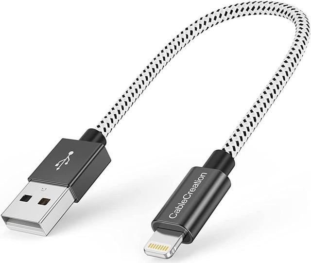 CableCreation 0.5 Feet Short iPhone Charger Cable, [MFi Certified