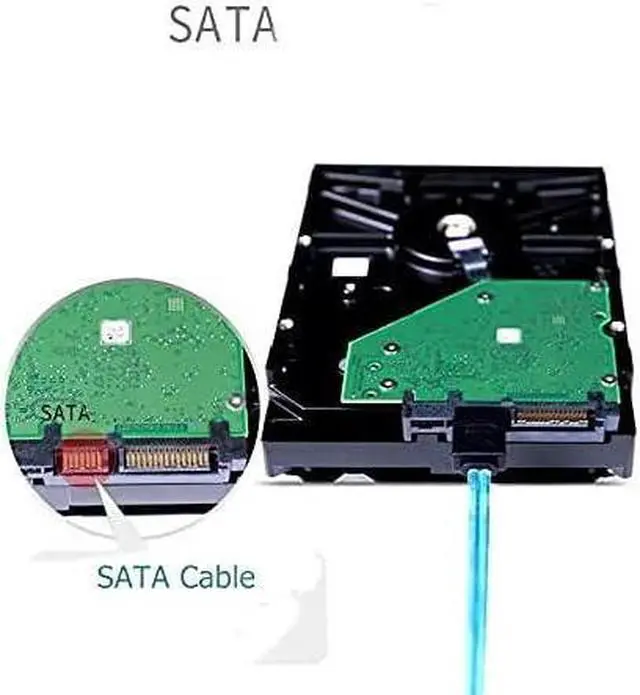Alt view image 4 of 6 - CABLEDECONN High Speed 6Gbps 6pcs/Set Sata Cable SAS Cable for Server 0.5m