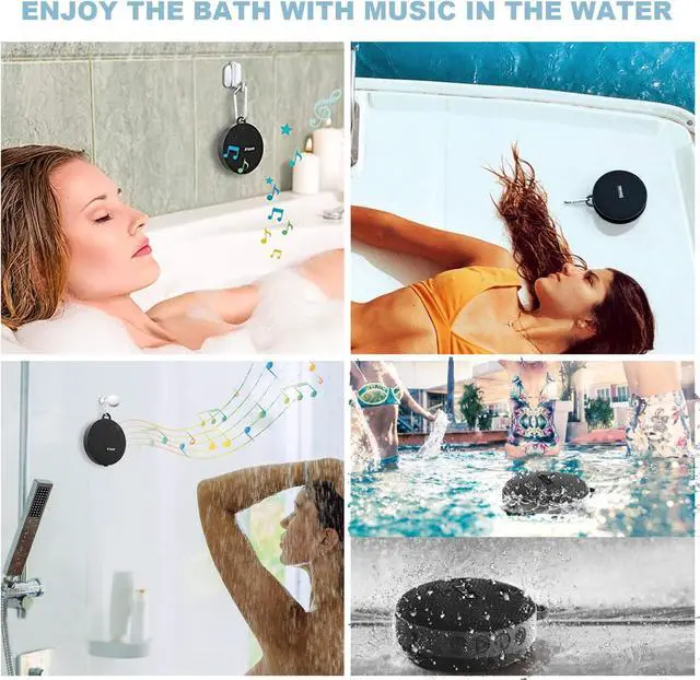 Alt view image 6 of 7 - Upgraded Compact Portable Bluetooth 5.0 Wireless Bike 5W/8W Stereo Speaker, IP67 Waterproof Outdoor &10h Play Time, Advanced Class D Amplifier & Built-in Weighty Bass (5W Speaker)