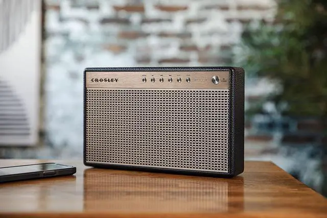 Alt view image 6 of 6 - Crosley CR3112A-BK Montero Portable Rechargeable Bluetooth Speaker with USB Phone Charger, Black