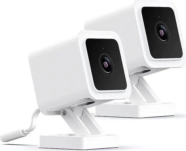 Main image of Wyze Cam v3 with Color Night Vision, Wired 1080p HD Indoor/Outdoor Security Camera, 2-Way Audio, Works with Alexa, Google Assistant, and IFTTT, 2-Pack