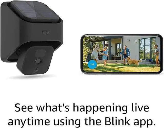 Alt view image 5 of 5 - Blink Outdoor (3rd Gen) + Solar Panel Charging Mount  wireless, HD smart security camera, solar-powered, motion detection  Add-on camera (Sync Module required)