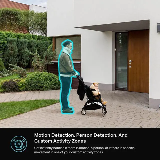 Alt view image 5 of 7 - Kasa Smart 2K QHD Security Camera Outdoor Wired, IP65, Starlight Sensor & 98Ft Night Vision, Motion/Person Detection, 2 Way Audio w/Siren, Cloud/SD Card Storage, Alexa &Google Home Compatible(KC420WS)