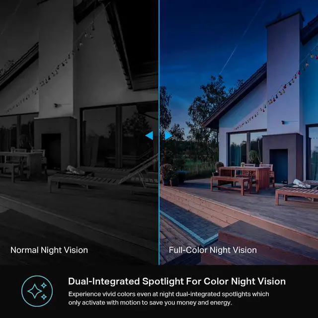 Alt view image 7 of 7 - Kasa Smart 2K QHD Security Camera Outdoor Wired, IP65, Starlight Sensor & 98Ft Night Vision, Motion/Person Detection, 2 Way Audio w/Siren, Cloud/SD Card Storage, Alexa &Google Home Compatible(KC420WS)