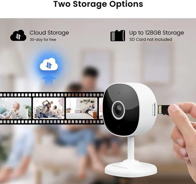 Alt view image 5 of 7 - GALAYOU Cameras for Home Security Outside- WiFi Surveillance Indoor/Outdoor, Security Cameras with Two-Way Audio, Clear Night Vision, Cloud/SD Storage