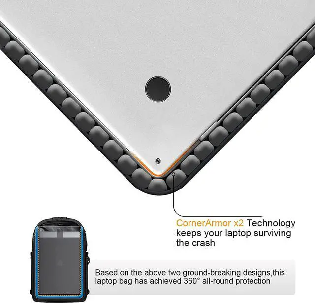 Alt view image 3 of 6 - Tzowla Business Laptop Backpack Anti-Theft College Backpack with USB Charging Port and Lock 15.6 Inch Computer Backpacks for Women Men, Casual Hiking Travel Daypack (Black)