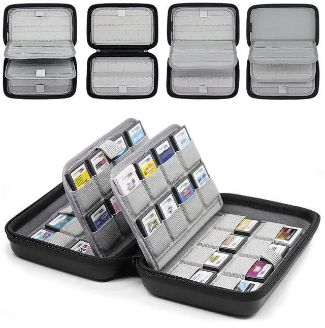 Alt view image 2 of 7 - sisma 64 DS 3DS Switch Game Case Compatible with Nintendo Game Cartridges, Cards Holder Organizer Home & Travel Safekeeping Storage Case Carrying Bag
