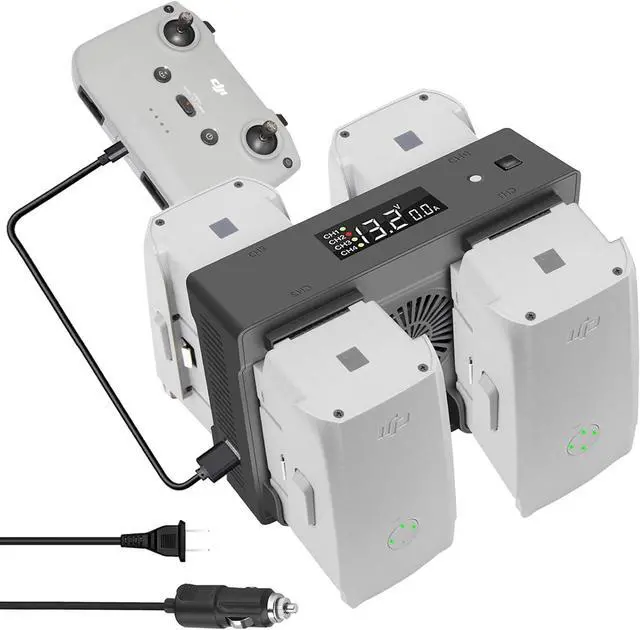 Main image of Air 2S,Mavic Air 2 Wall & Car Charger Compatible with  Air 2S,Mavic Air Battery, 5 in 1 Rapid Multi Parallel Charging Hub Drone Accessories