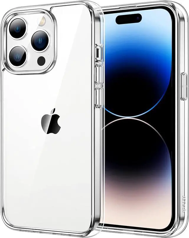 Main image of Case for iPhone 14 Pro 6.1-Inch Non-Yellowing Shockproof Phone Bumper Cover Anti-Scratch Clear Back (Clear)