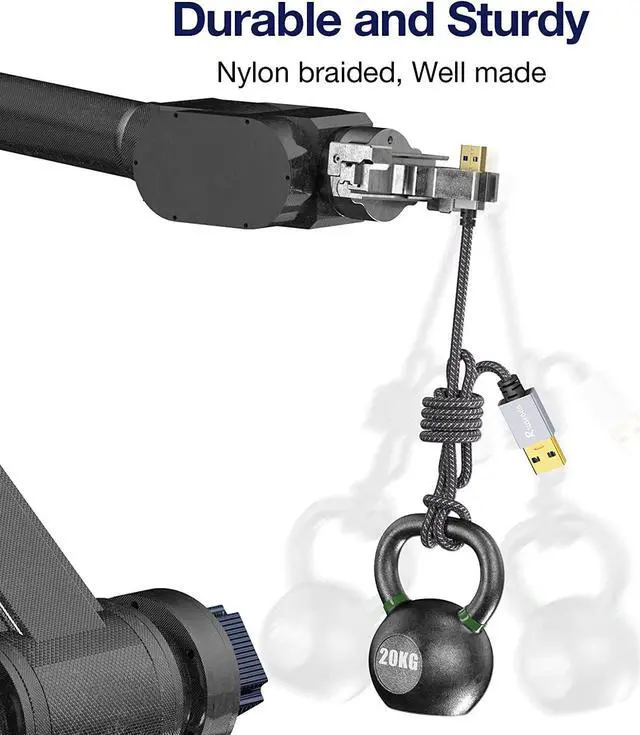 Alt view image 6 of 6 - USB to USB Cable 3 ft USB 3.0 Male to Male Type A to A Double Sided USBCord for Data Transfer Hard Drive Laptop DVD TV USB Hub and More