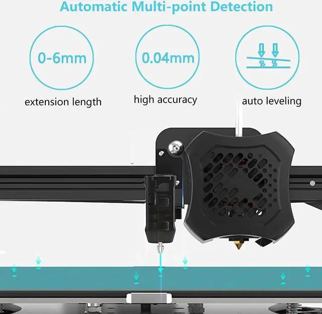 Alt view image 2 of 7 - Creality CR Touch Auto Bed Leveling Sensor Kit for 3D Printer with Metal Push Pin for Ender 3/Ender 3 V2/Ender 3 Pro/3 Max/Ender 5 pro/CR-10 with 32 Bit V4.2.2/V4.2.7 Mainboard