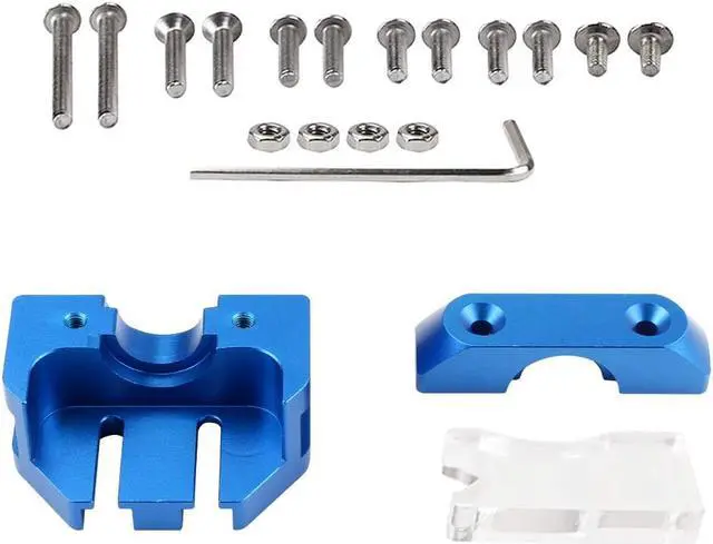 Alt view image 2 of 7 - FYSETC 3D Printer All Metal E3 V6 Mount Volcan Dragonfy Hotend Extrusion Multi-Mount Fixed Blocks Compatible with Ender 3/V2/Pro, CR10/S4/S5 and Ender 5 Series Upgrade 3D Printer Accessories