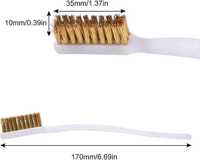 Alt view image 7 of 7 - 6mm 7mm L-Shaped Hexagonal Wrench Tool for Fixed Mk8 Ender 3 Brass Nozzle Included Copper Wire Toothbrush 3D Printer Accessories
