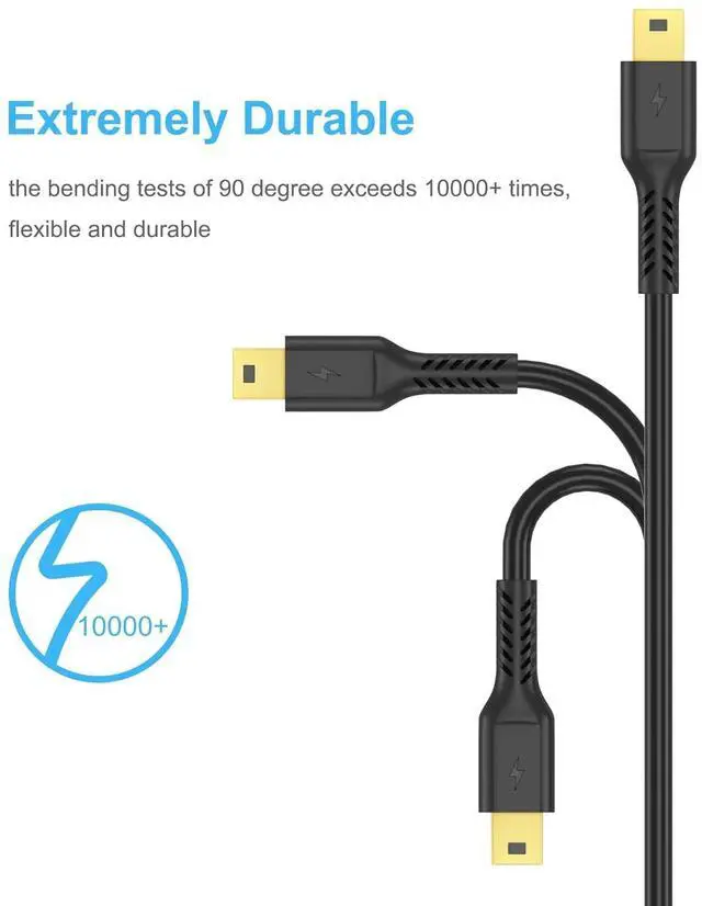 Alt view image 4 of 6 - 6FT Mini USB Cable Standard USB 2.0 Type A Male to Mini B Male Charger Cord Compatible with PS3 Controller MP3 Player Camera Dash Cam Garmin GPS Hero 4/3+